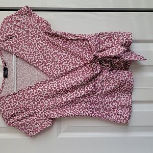 Rebel Sugar Print Wrap Blouse